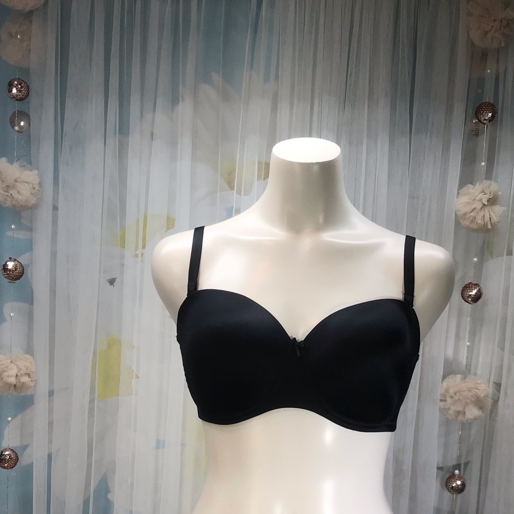 M & S Black Strapless Underwire Bra Like New 36 DD - Picture 2 of 6